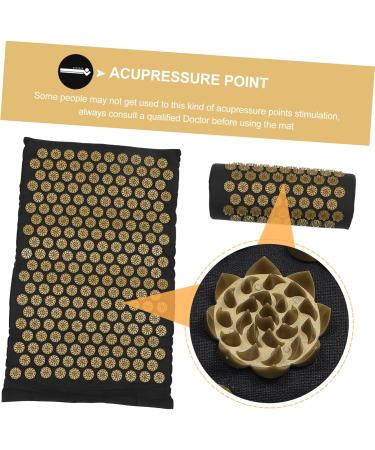 Beaupretty Acupuncture Massage Pillow - Slipproof Yoga Mat for Back Pain Relief | Washable Shiatsu Acupressure Pad 38x15x10cm - Buy Online on GoSupps.com