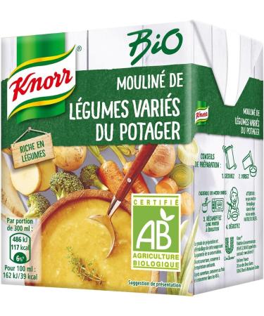 Knorr Organic Liquid Soup Pureed Mixed Vegetables from the Vegetable Garden 30 cl - Buy Online on GoSupps.com