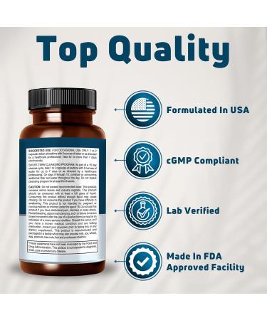 NUELATION 15 Day Cleanse Capsules - Colon Cleanse for Digestive Health Fewer Cravings & Glowing Skin - 15 Day Gut Cleanse Detox Cleanse - 30 Tasteless Gluten-Free Soy-Free Capsules - Buy Online on GoSupps.com