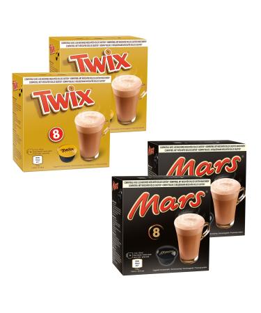 caff luxe Chocolate Drinks Dolce Gusto Compatible 32 Capsules Mars Twix (Twix Mars)
