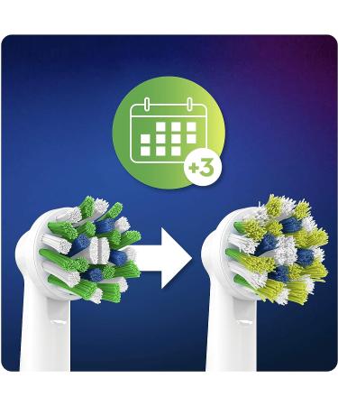 Oral-B CrossAction Electric Toothbrush Heads with Clean Maximiser Technology - 5 Count - Buy Online on GoSupps.com