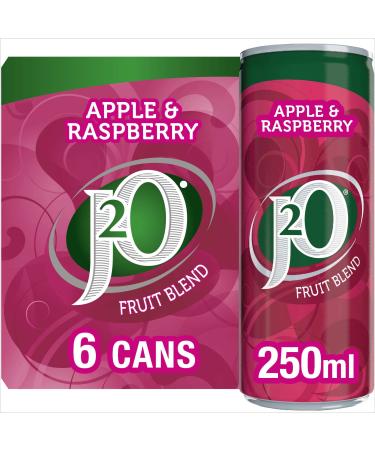 J2O Fruit Blend Juice Drink - Apple and Raspberry 6 x 250ml Single