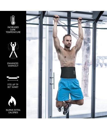 Aduro Waist Trainer Sweat Belt: Men Women Body Shaper Exercise Belt - Buy Online on GoSupps.com