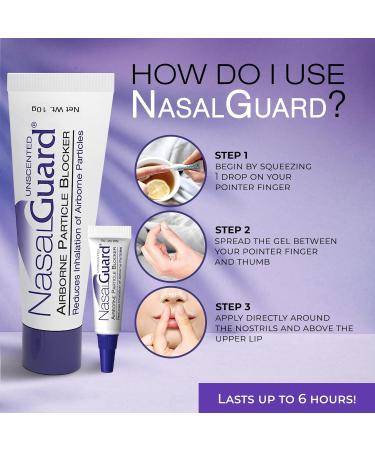 Air Travelers Allergy Relief Gel - NasalGuard, Drug-Free, Unscented 10g - Buy Online on GoSupps.com
