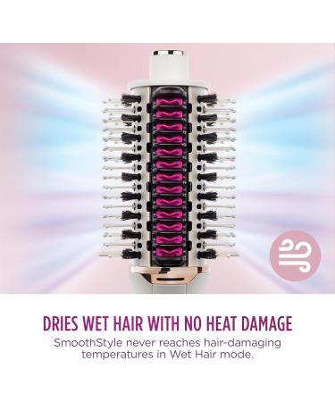 Shark SmoothStyle Heated Brush and Comb | Wet & Dry | Smoothing Hot Air Brush | 3 Temperatures | Soft & Voluminous Finish | All Hair Types | Silk HT202UK - Buy Online on GoSupps.com