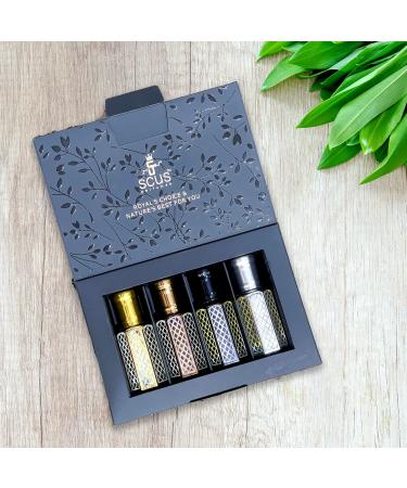 Rose White Jasmine Lily of Valley & Sandal Fragrance for Men & Women Woody Earthy Concentrated Perfume oil Long Lasting Fragrance Non-Alcoholic (Parfum 12ml) (Pack of 4) Discovery Set (4X12 ML) - Buy Online on GoSupps.com