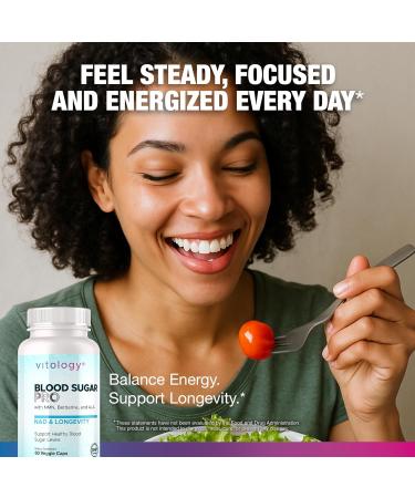 Vitology Metabolic Balance PRO Cellular Energy & Nutrient Utilization Support NMN, Berberine, Urolithin A, Resveratrol 60 Veggie Capsules - Buy Online on GoSupps.com