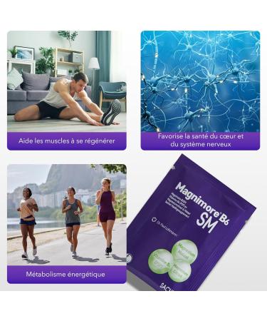  Magnimore B6 SM - Magnesium Citrate Malate with Active Vitamin B6 (P5P) - For Energy Muscle Recovery Nervous Health & Vitality - 30 Sachets - Buy Online on GoSupps.com