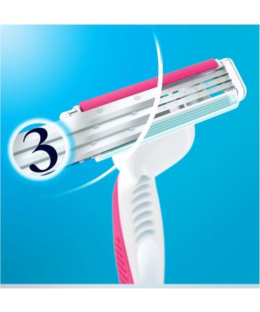 Buy Gillette Simply Venus 3 Plus Disposable Razors for Women - 4 Pack | International Shipping Available - Buy Online on GoSupps.com