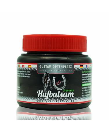 Gustav Optenplatz Premium Hufbalsam for horses go!Horse care for healthy hoof growth Huffett for daily hoof care hoof ointment & huffestiger against dry cracked hooves anti-doping (250ml)