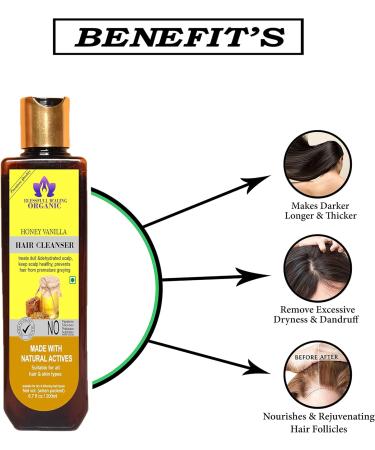 Blessfull Healing Organic Honey Vanilla Hair Cleanser | Shampoo 200 ML (Packing May Vary) - Buy Online on GoSupps.com