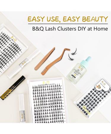 Buy 72 PCs DIY Eyelashes for Beginners | Reusable Wispy Fluffy Individual Eyelash Extensions at Home (B36 D-14mm) - Buy Online on GoSupps.com