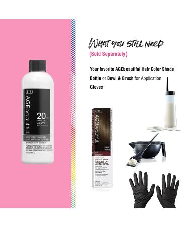 AGEbeautiful Gentle Creme Hair Developer 20 Volume 4 Fl Oz | Professional Salon Coloring | Long Lasting Color - Buy Online on GoSupps.com