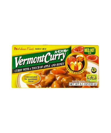 Vermont Curry Medium Hot 8.11 Oz (230g) - Authentic Japanese Curry Mix - Buy Online on GoSupps.com