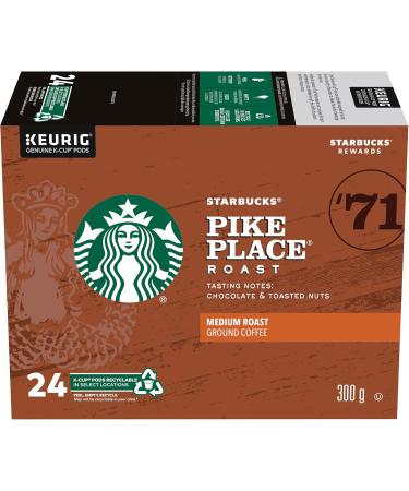 Starbucks Pike Place Medium Roast Coffee Single Serve Keurig K-Cup Pods 24 Capsules & French Roast Dark Roast Coffee Single Serve Keurig K-Cup Pods 24 Capsules - Buy Online on GoSupps.com