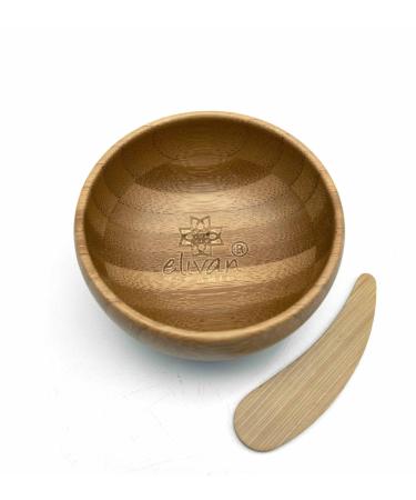 Moso Bamboo Bowl + Spatula Set - Natural DIY Face Masks and Scrubs