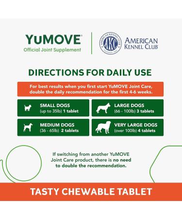 YuMOVE Young and Active Dog Joint Supplement | Supports Active and Growing Joints Under 6 Years | 60 Tablets - Buy Online on GoSupps.com