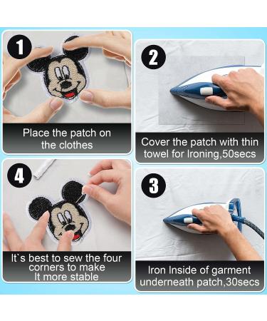 Cute Cartoon Mouse Applique Embroidered Patches - Set of 7 | Iron On or Sew On for T-Shirts, Jeans, Hats, Bags - Anime Mouse Patch Collection - Buy Online on GoSupps.com