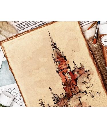 6x4 inches Mixed Media Watercolor Paper | 150 GSM Thick Deckle Edge Handmade Paper - Buy Online on GoSupps.com