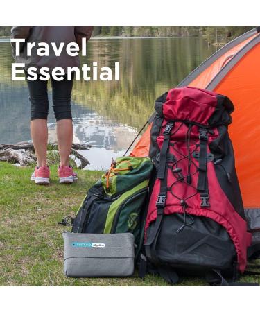 PGI Traders Soft Travel Blanket with Bag | Versatile Pillow/Blanket for Airplane, Car, Office & Home | Lightweight, Cozy, Portable & Compact | Smoke Full Smoke - Buy Online on GoSupps.com