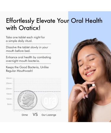 OraTicx Teeth & Gums Oral Probiotics 8 Billion CFU - Naturally Supports Oral Health Fresh Breath and Immunity Dental Probiotic Supplement Grape Flavor 30 Lozenges 4-Pack - Buy Online on GoSupps.com