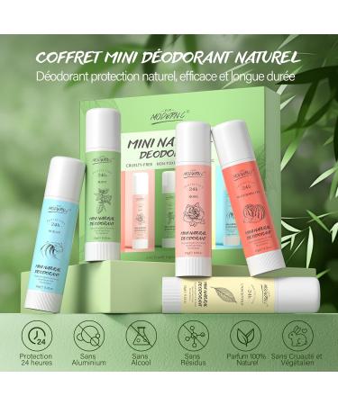 Body Deodorant Stick - Pack of 5 Mini Deodorants - Long Lasting Protection - Deodorant Stick and Antiperspirant - Pure Fresh and Natural Ingredients - Aluminum Free - Buy Online on GoSupps.com