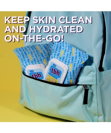 TBH Kids Gentle Face Wipes for Sensitive Skin - Cleanser for Kids, Preteens & Teens - Sulfate & Paraben Free - 30 Wipes - Buy Online on GoSupps.com