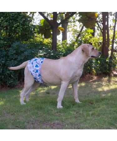 Cutebone Male Washable Dog Diapers - 3 Reusable Belly Bands for High-Suction Support (Sizes L: 43-53.5cm) - Flexible Velcro Ideal for Dogs - Buy Online on GoSupps.com