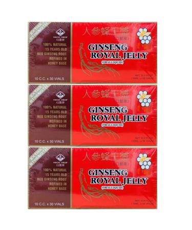3 Boxes Magic Drop Ginseng Royal Jelly (30 Vials) Total 90 Vials