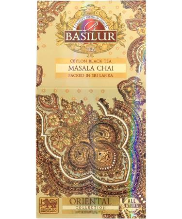 sarciaeu BASILUR Masala Chai Ceylon Black Leaf Tea with Natural Herbal Flavor 100 g x1 - Buy Online on GoSupps.com