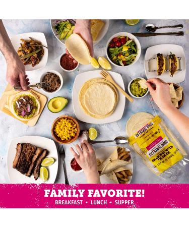 Del Campo 6 Inch Soft Corn Tortillas - Gluten Free, Authentic Mexican Food - Ideal for Wraps, Tacos, Quesadillas & Burritos - Kosher - 8lb Case (Pack of 8) - Buy Online on GoSupps.com