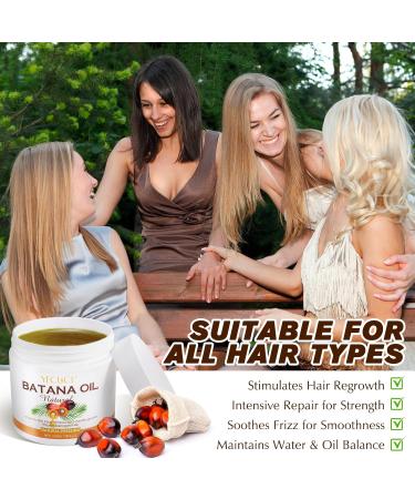 Batana Oil for Hair Growth 100% Pure Natural Batana Oil from Honduras Healthier & Strengthening as Hair Mask Scalp and Hair Oil Restore Dry Damanged Hair for Men & Women(220G) - Buy Online on GoSupps.com