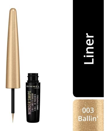 Rimmel Wonder Swipe Glitter Eyeliner & Eyeshadow - Ballin' 1.7ml - Buy Online on GoSupps.com