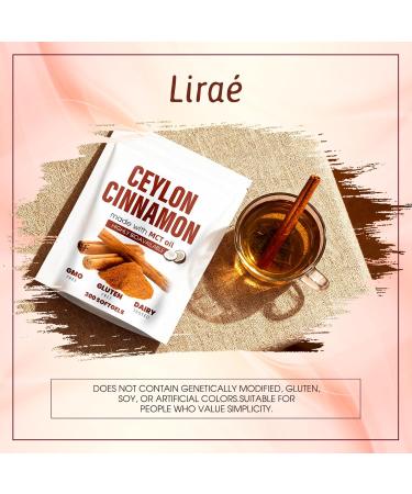 Lirae Ceylon Cinnamon Capsules 300 Softgels 7200mg Equivalent with Mct Oil Extra Strength Cinnamon Supplements Non-GMO Gluten Free (1) 1 Count (Pack of 1) - Buy Online on GoSupps.com