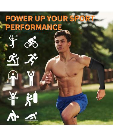 Lymphedema Compression Arm Sleeve for Men & Women - 20-30 mmHg Silicone Band Support for Arthritis & Edema - XX-Large Black - Buy Online on GoSupps.com