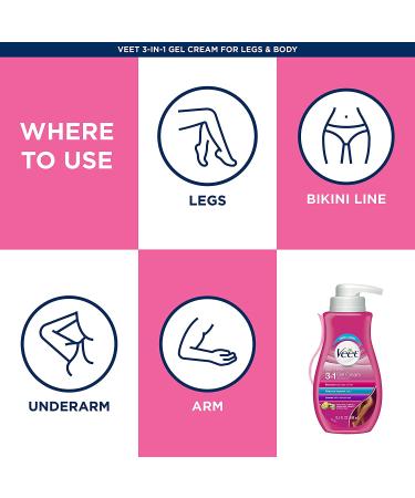 Veet Botanic Inspirations In Shower Cream 13.5 fl Oz - Legs & Body - Buy Online on GoSupps.com