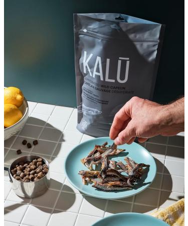 KAL Non-GMO Dehydrated Wild Capelin Fish Treats for Dogs and Cats Single Ingredient Made in Canada - Buy Online on GoSupps.com