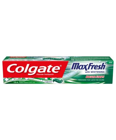 Colgate MaxFresh Toothpaste with Mini Breath Strips Clean Mint 150 Milliliters