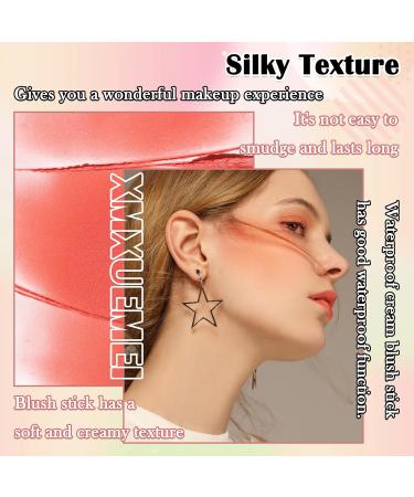 Pink Blush Stick Lightweight Cream Blush Stick Long Lasting Waterproof Multi Use Makeup Blush Stick for Lips & Cheeks & Face Waterproof Moisturizing Face Blush for All Skin Tones - Buy Online on GoSupps.com