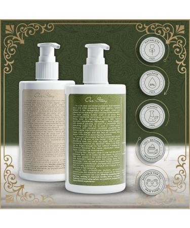 100% Natural Anti-Dandruff & Anti-Hairloss Shampoo & Conditioner | Ayurvedic Herbal Solution for All Hair Types | 13.5 oz (x2) - International Shipping Available - Buy Online on GoSupps.com