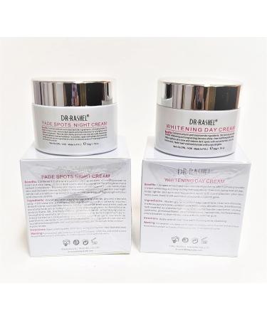 Dr Rashel Fade Dark Spots Day & Night Cream Bundle with Arbutin & Niacinamide - 1.76 oz Jars - Buy Online on GoSupps.com