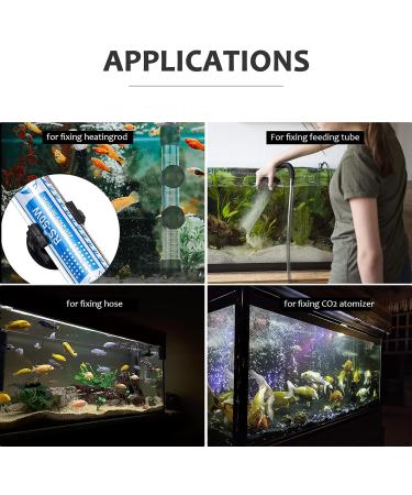 Gzhaizhuan 30 STK Aquarium Suction Cups - Durable PVC Fish Tank Hose Holders & Accessories (30x20mm Black) - Buy Online on GoSupps.com