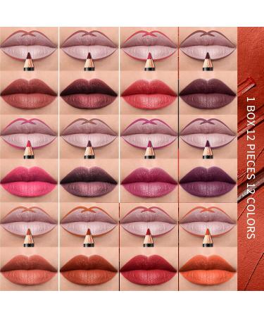 Buy Mimore 12th Specialist Lip Liner Pencil Set - Matte Smooth Waterproof Lip Makeup Kit for Women - Buy Online on GoSupps.com
