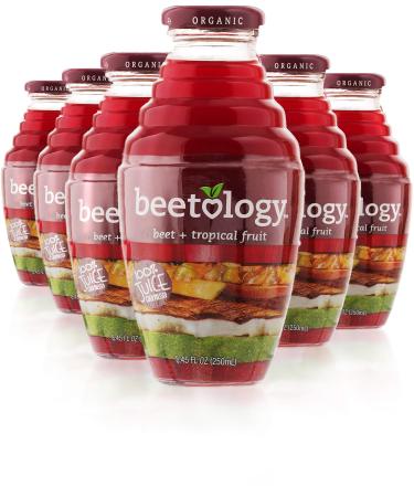 Beetology Organic Beet and Tropical Juice 8.45oz (6 Pack)