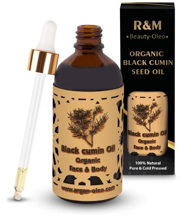R&M Beauty -Olo -Oleo black cumin oil - premium black cumin oil organic cold -pressed for face and body - for more beautiful skin and a pure face - 100ml