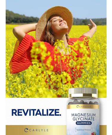 Carlyle Magnesium Glycinate Gummies | 100 Count Vegan Non-GMO Gluten Free Supplement - Buy Online on GoSupps.com