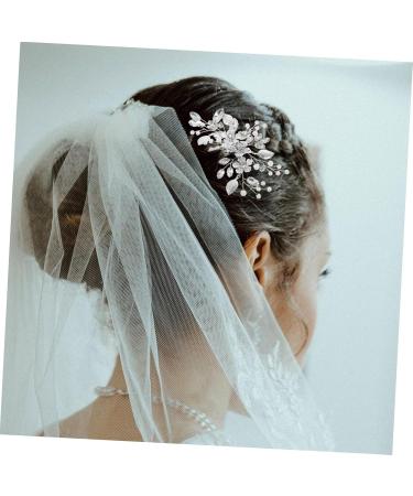Mikinona Bridal Hair Comb Clip Bride Hair Accessories Rhinestone Hair Accessories Bridal Hair Side Comb Flower Hair Comb Wedding Bride Hair Comb The Flowers Rhinestones Iron Sheets - Buy Online on GoSupps.com