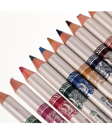 Didiseaon 36 pcs Lip Waterproof Pen Pencil Eye Eyebrow Makeup Cosmetic Long Liner Lasting Eyeliner Colorful - Buy Online on GoSupps.com