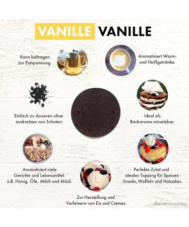 Premium Vanilla Powder 20g - Real Vanilla Pods Natural Vegan Fairtrade No Additives No Sugar Vanilla Campaign  - Buy Online on GoSupps.com