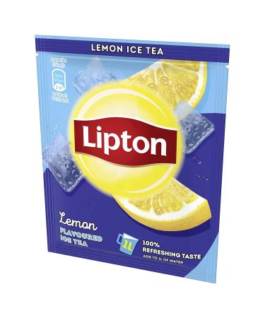 Buy Lipton Iced Tea Powder Lemon - 18 Sachets for Refreshing Self-Preparation | Perfect Summer Beverage - Buy Online on GoSupps.com